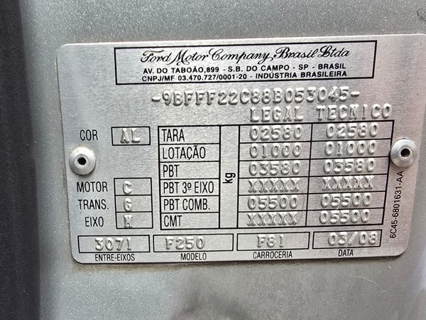 Foto 6 - Ford F250 XLT 3.9 Turbo Diesel 4x2 C.S